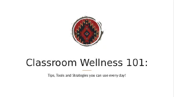 Classroom Wellness 101 file cover